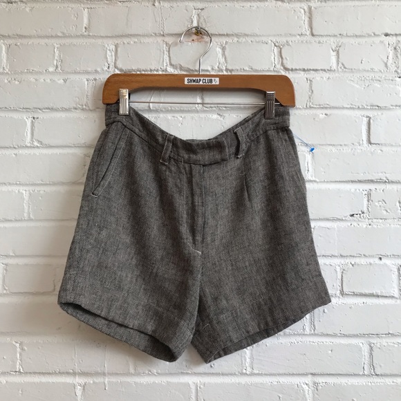 LES PETITES COLLECTION thick brown knit dress shorts - Picture 1 of 3